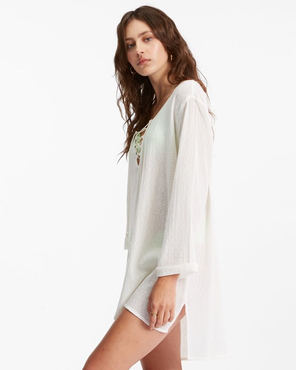 Billabong Blue Skies Mini Beach Cover-Up Salt Crystal | HFUSNV562