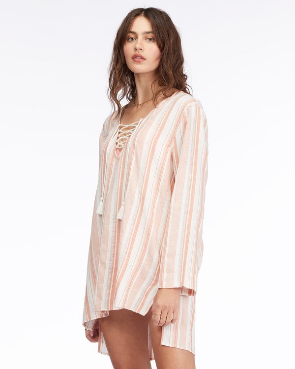 Billabong Blue Skies Mini Beach Cover-Up Terracotta | RLQXAU163