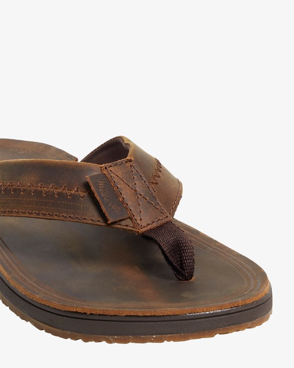 Billabong Brunswick Tanga Sandals Chocolate Oscuro | IAXWKL273