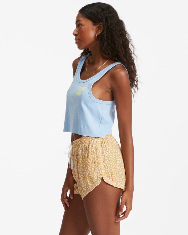 Billabong Carretera Trippin Crinkle Elastic Cintura Shorts Verde Menta Doradas | GUNKQS129