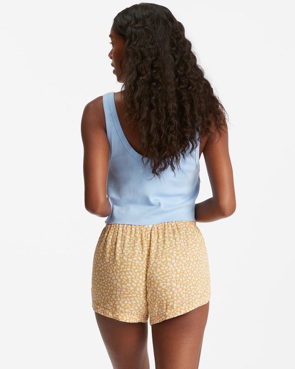 Billabong Carretera Trippin Crinkle Elastic Cintura Shorts Verde Menta Doradas | GUNKQS129