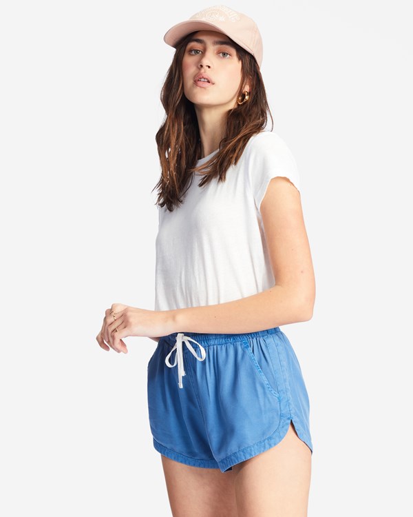 Billabong Carretera Trippin Elastic Cintura Shorts Indigo | BVDWXA789