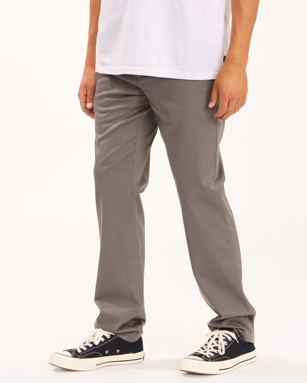 Billabong Carter Stretch Chino Pants Pewter | LIMGUY746