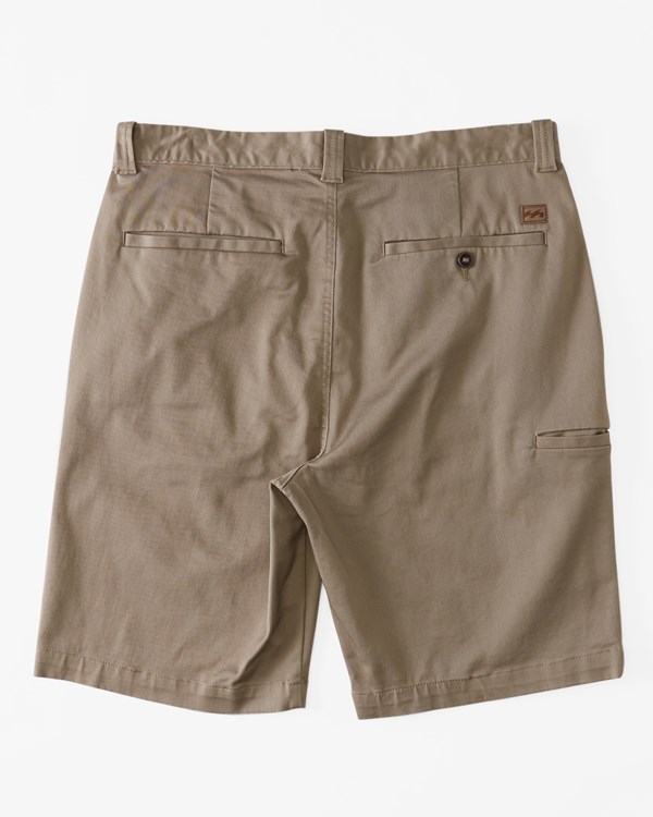 Billabong Carter Stretch Shorts Kaki Oscuro | UMRXBN497