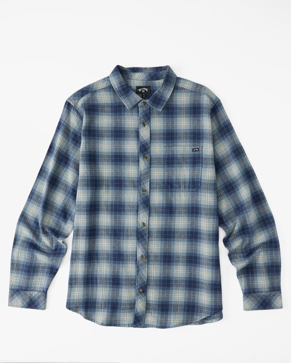 Billabong Coastline Flannel Shirt Azules | JAREGM814