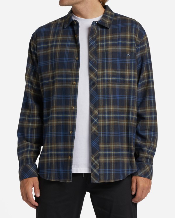 Billabong Coastline Flannel Shirt Midnight | CQMNPR203