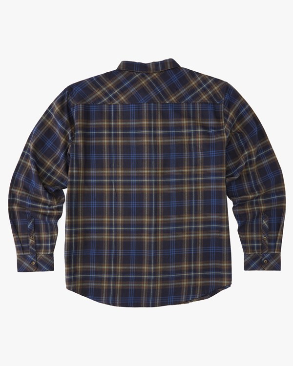 Billabong Coastline Flannel Shirt Midnight | QAEUPH850