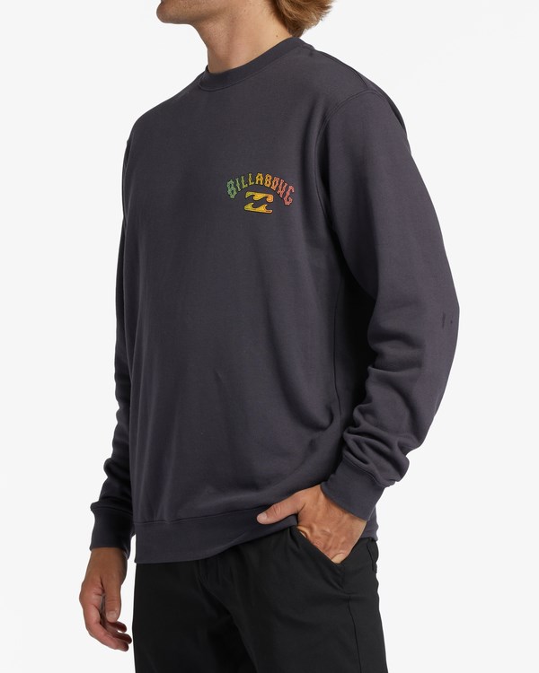 Billabong Corta Sands Crewneck Sweatshirt Charcoal | VWKCPD031