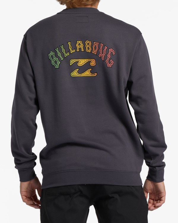 Billabong Corta Sands Crewneck Sweatshirt Charcoal | VWKCPD031