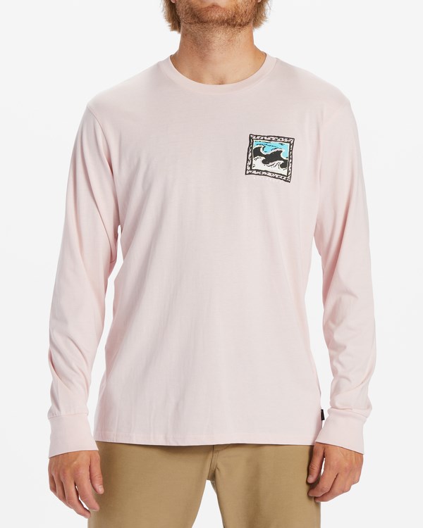 Billabong Crayon Wave Long Sleeve T-Shirt Rosas | JLRGUS986