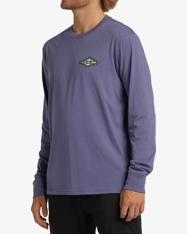 Billabong Crayon Wave Long Sleeve T-Shirt Moradas | VMFZIE965