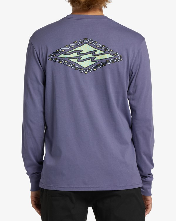 Billabong Crayon Wave Long Sleeve T-Shirt Moradas | VMFZIE965