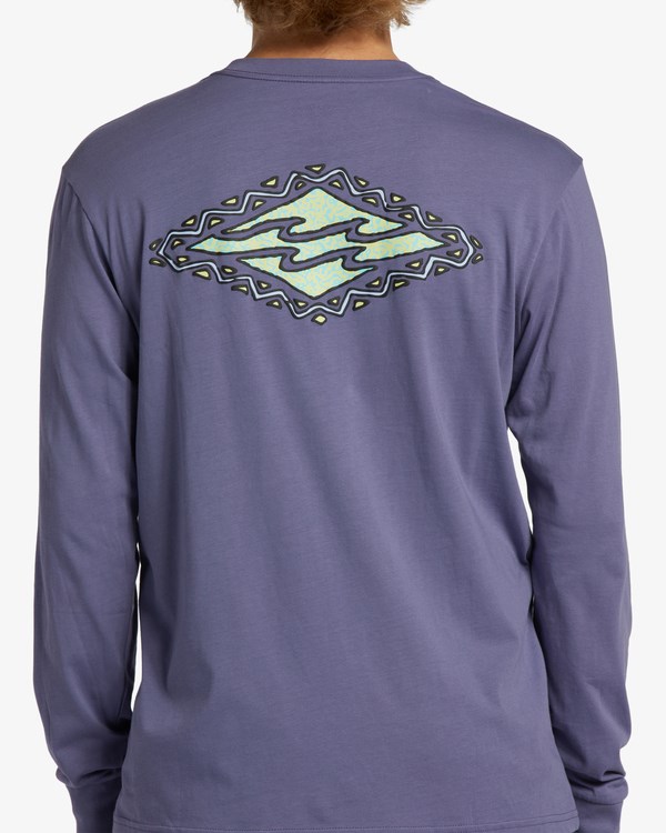 Billabong Crayon Wave Long Sleeve T-Shirt Moradas | VMFZIE965