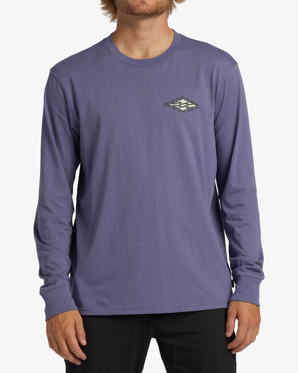 Billabong Crayon Wave Long Sleeve T-Shirt Moradas | VMFZIE965