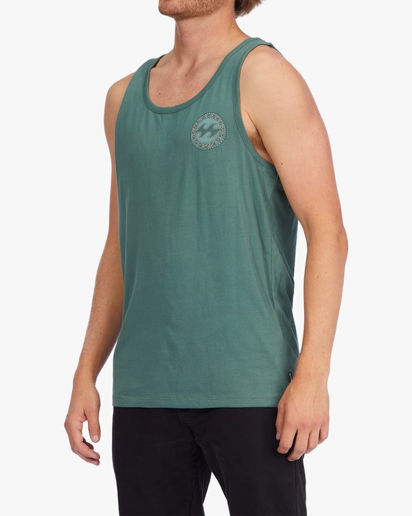 Billabong Crayon Wave Tank Top Verde | XLMAHD312