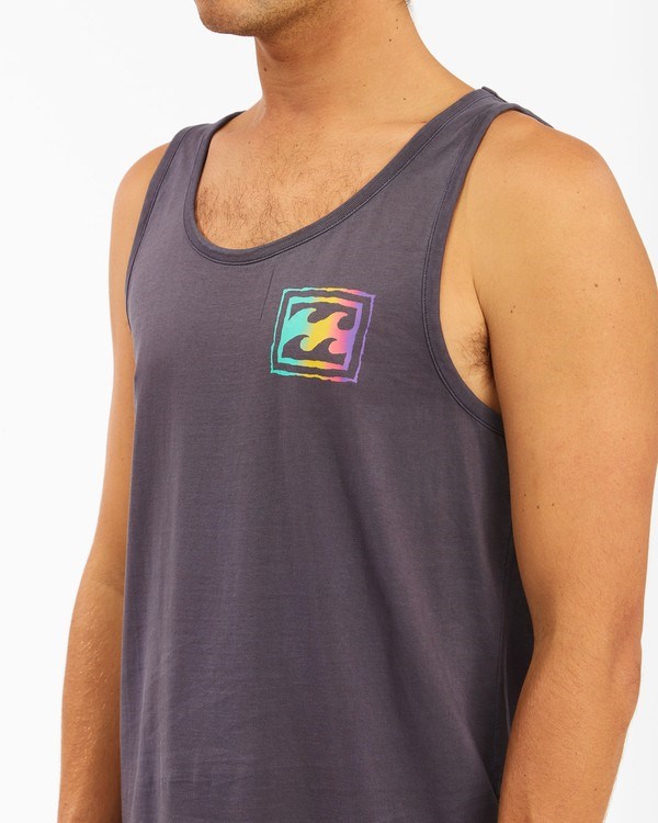 Billabong Crayon Wave Washed Tank Char | QDMCEO284