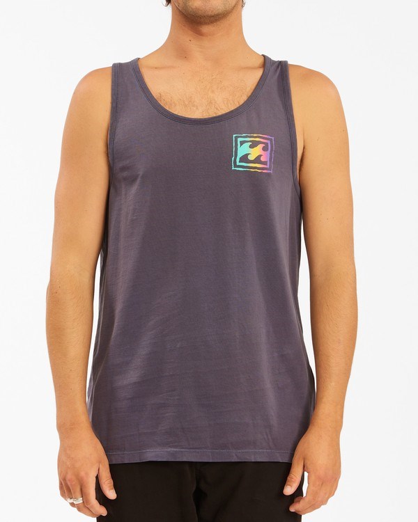 Billabong Crayon Wave Washed Tank Char | QDMCEO284