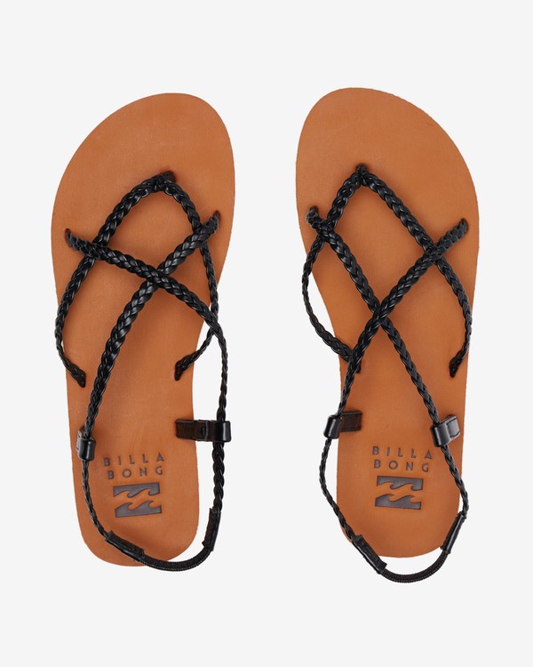 Billabong Crossing By Braided Sandals Negras | OAXLPK480