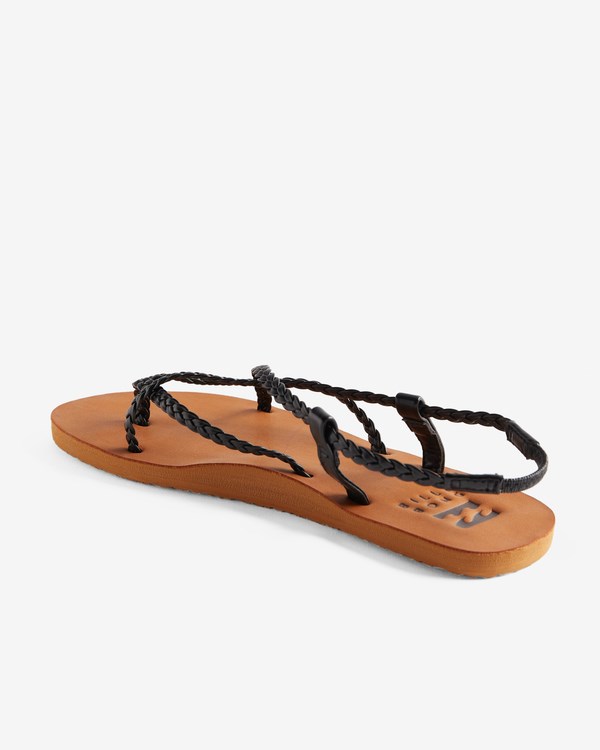 Billabong Crossing By Braided Sandals Negras | OAXLPK480