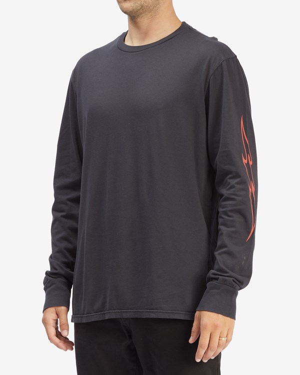 Billabong D Bah Wave Washed Long Sleeve T-Shirt Negras | DTOMZV928