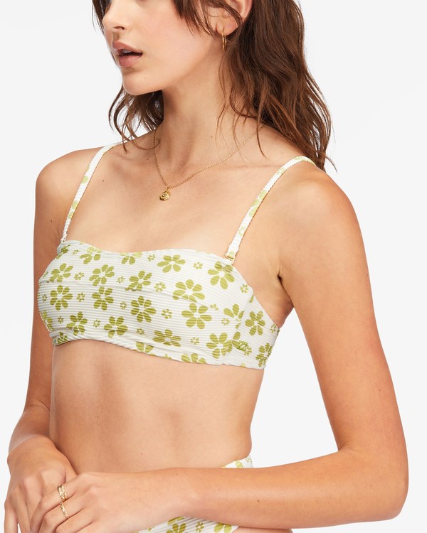 Billabong Daisy Chain Tube Top Bikini Top Salt Crystal | WMTNJV071