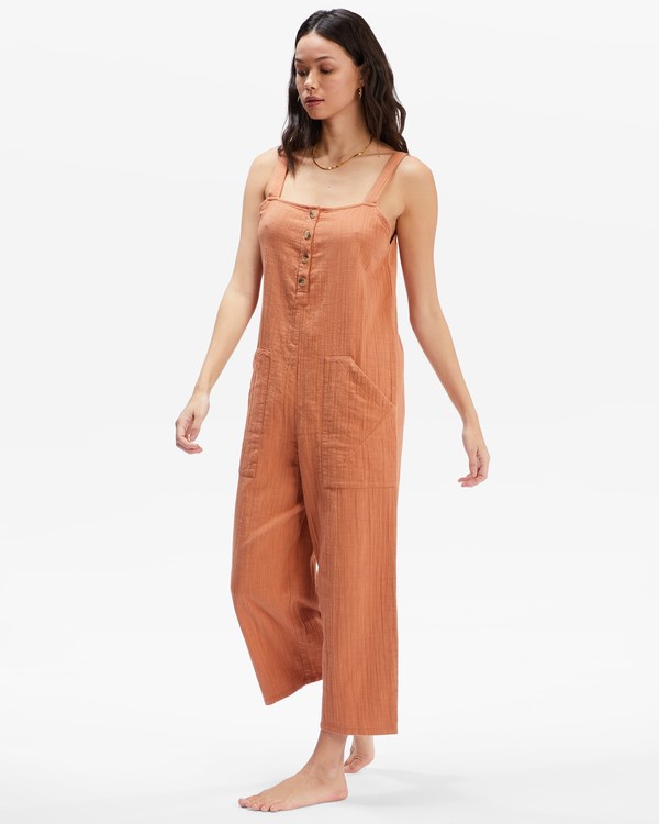 Billabong Daydream Jumpsuit Toffee | GKDMTO209