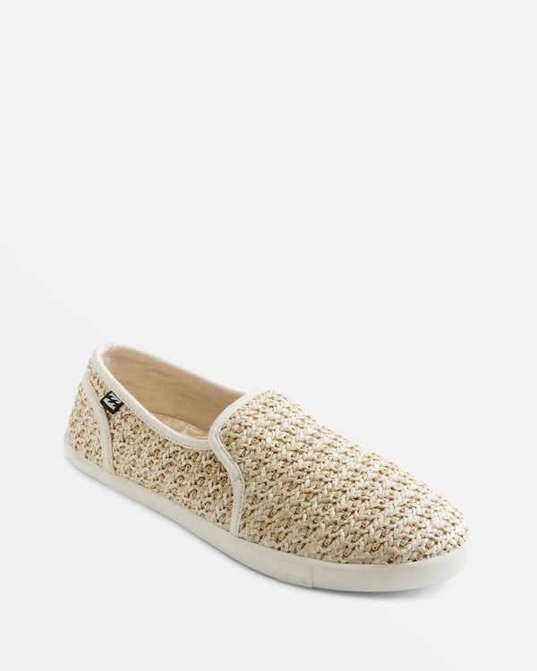 Billabong Del Sol Slip-On Shoes Oatmeal | RNCDHB243