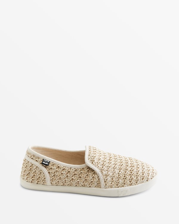 Billabong Del Sol Slip-On Shoes Oatmeal | RNCDHB243