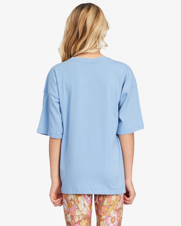 Billabong Desert Paradise Estampadas Boyfriend T-Shirt Indigo Claro | LIDOAM290