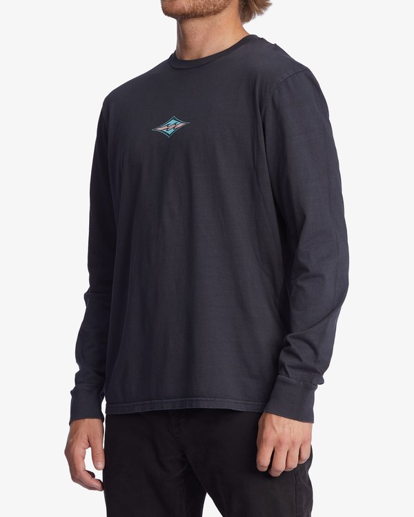 Billabong Diamond Wave Washed Long Sleeve T-Shirt Negras | JKTVLW148