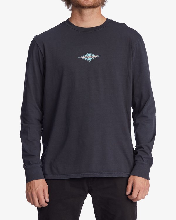 Billabong Diamond Wave Washed Long Sleeve T-Shirt Negras | JKTVLW148