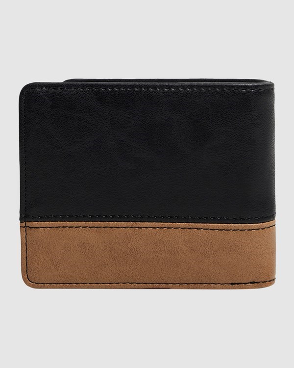 Billabong Dimension Bi-Fold Wallet Black/Tan | GKJTEN042