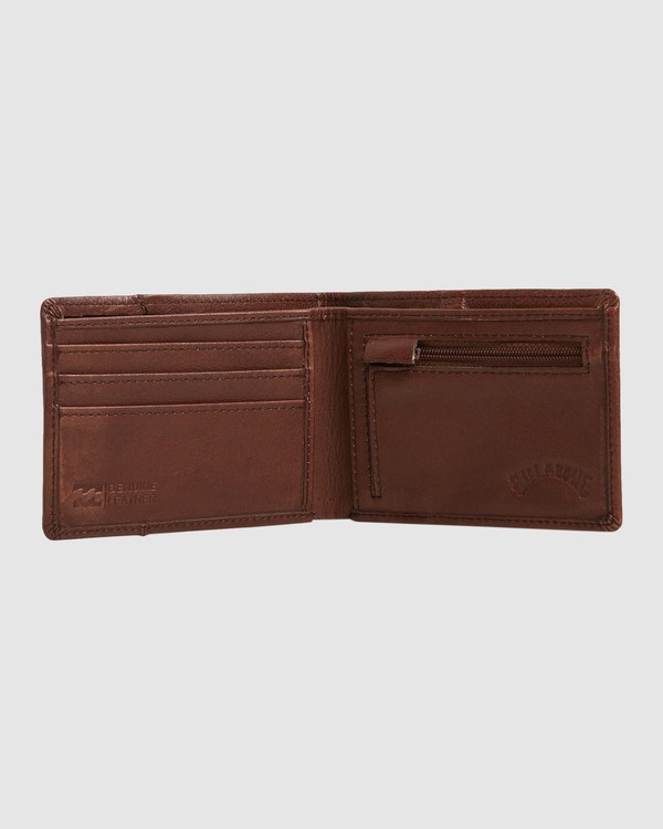 Billabong Downtown Slim-Line Bi-Fold Wallet Java Grain | IJWRSX921