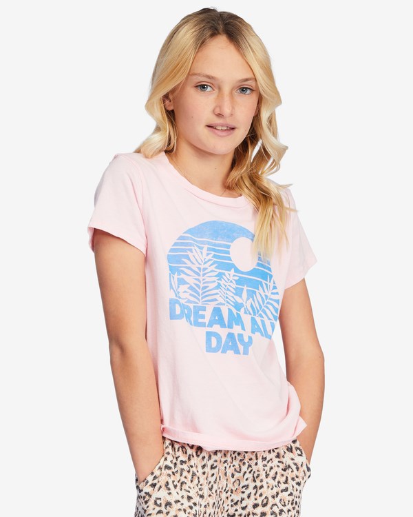 Billabong Dream All Day Estampadas Boyfriend T-Shirt Blossom | VOLNAG328