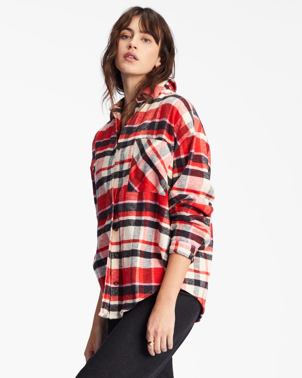 Billabong Easy Breezy Long Sleeve Button-Up Shirt Rojas | XKHIEM598