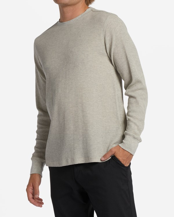 Billabong Essential Long Sleeve Thermal Gris Claro | ZRKBAV403