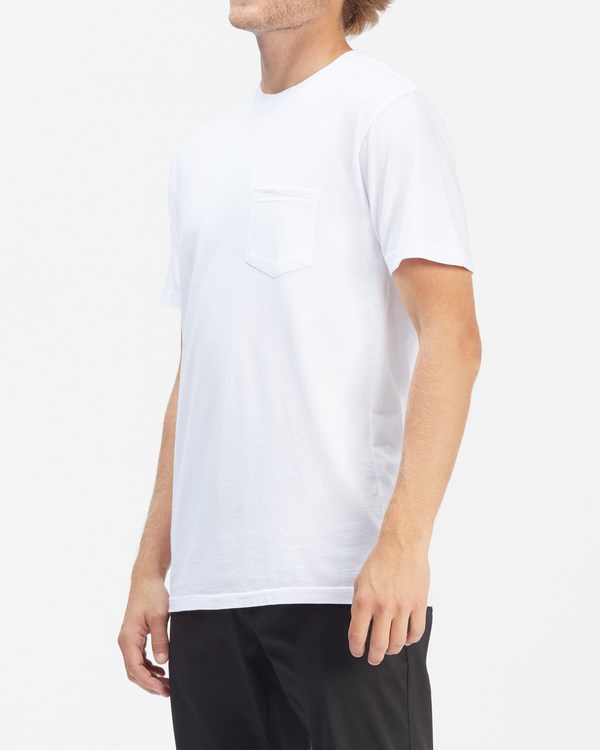 Billabong Essential Pocket T-Shirt Blancas | YEKALP489