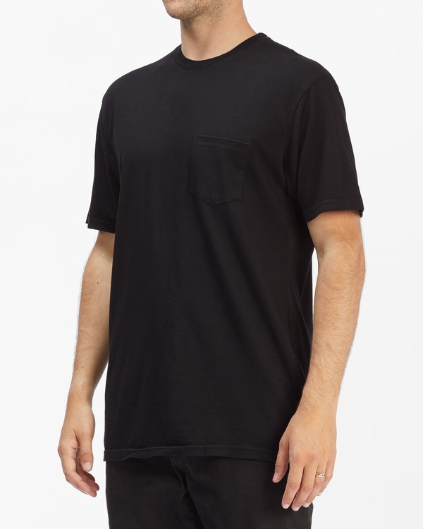 Billabong Essential Pocket T-Shirt Negras | JLORUW573