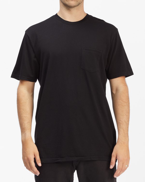 Billabong Essential Pocket T-Shirt Negras | JLORUW573