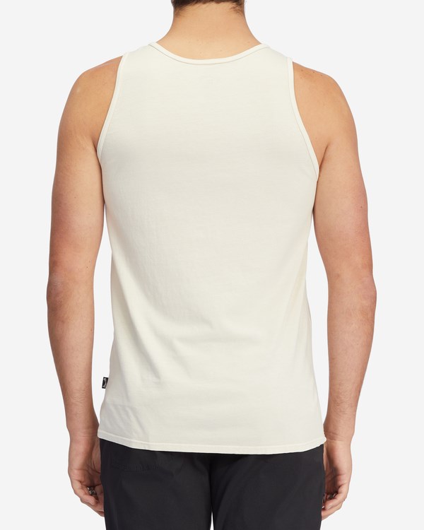 Billabong Essential Wave Washed Pocket Tank Top Bone | HAUBJO471