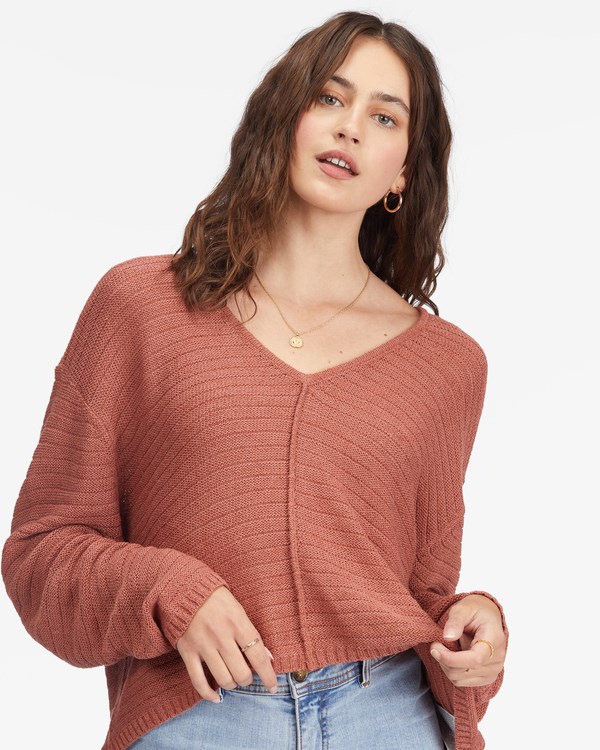 Billabong Every Day Pullover Sueter Rojas | AWGYHZ358