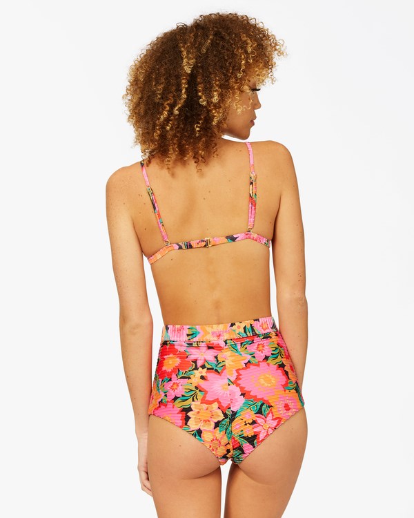 Billabong Feel The Groove Ceci Triangle Bikini Top Dahlia | JGPATY275