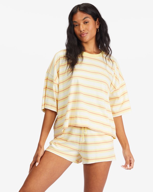 Billabong Feeling Free Boxy T-Shirt Pina Colada | IPBQTD694