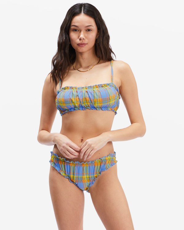 Billabong Fool For You Ruffle Tank Bikini Top Multi | SLKZOW497