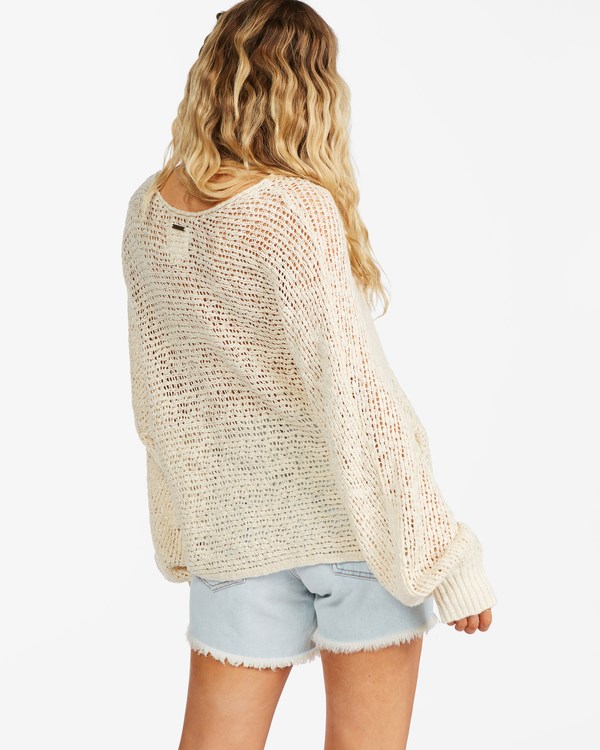 Billabong Forever Golden V-Neck Pullover Sueter Blancas | XRJYCH945