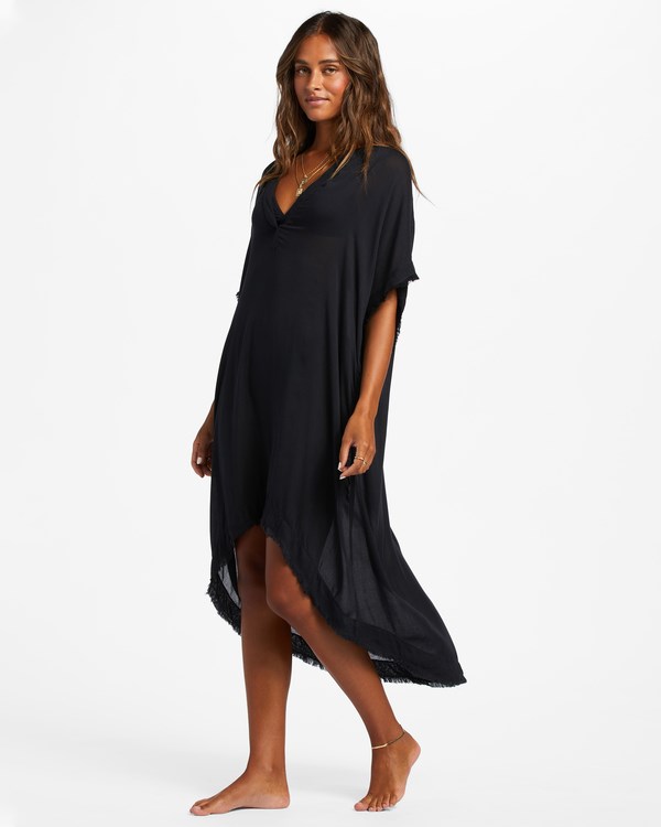 Billabong Found Love Midi Beach Cover-Up Negras | ADEFBC823