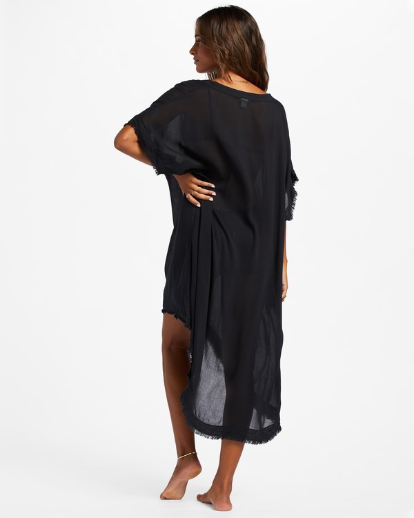 Billabong Found Love Midi Beach Cover-Up Negras | ADEFBC823