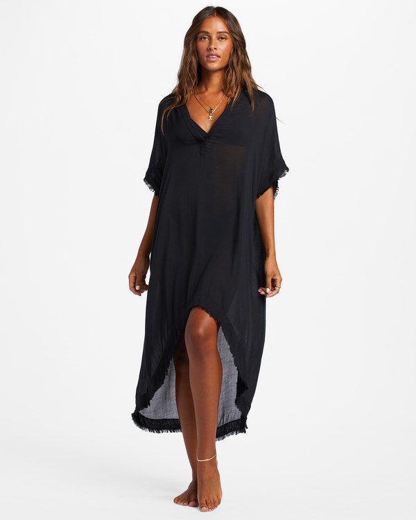 Billabong Found Love Midi Beach Cover-Up Negras | ADEFBC823