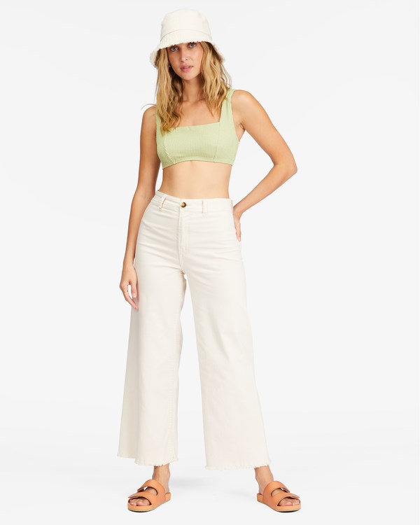 Billabong Free Fall High-Cintura Pants Blancas | FDVYUK875