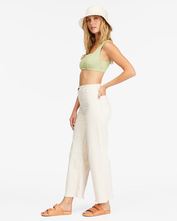 Billabong Free Fall High-Cintura Pants Blancas | FDVYUK875